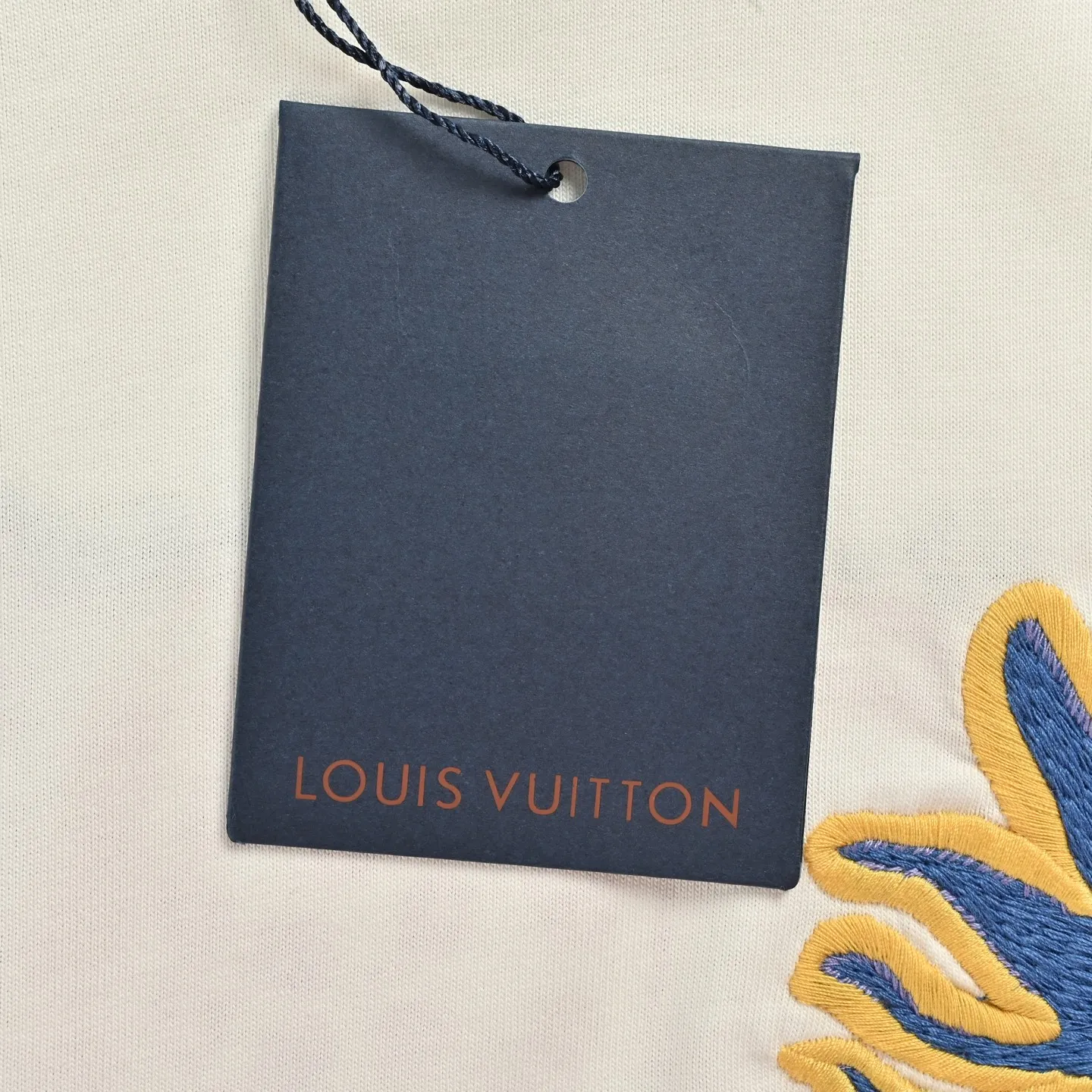 Louis Vuitton/Louis Vuitton sunflower embroidered short sleeves